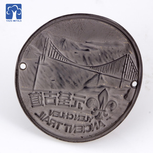 사용자 정의 geocache 곡선 하이킹 3D 로고 금속 배지 핀 - Product Image 3