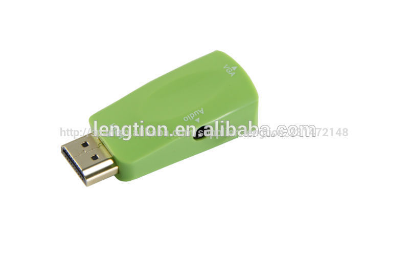 El más pequeño mini hdmi a vga con adaptador de audio para pc portátil de acer lenove thinkpad tablet pc