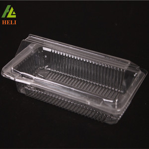 Caja de pastel de pan de plástico transparente desechable <span class=keywords><strong>Clamshell</strong></span> para embalaje sándwich Sushi Pizza hamburguesa y comida característica desechable - Product Image 1