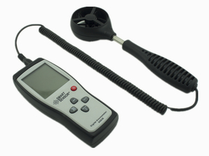 Máy Đo Tốc Độ Gió Kỹ Thuật Số Máy Đo Gió Máy Đo Vận Tốc Gió Không Khí 45 Mét/giây Với Giữ Dữ Liệu Đo Nhiệt Độ - Product Image 2