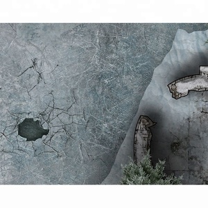 Tapis de jeu en caoutchouc antidérapant sur mesure pour jeux de guerre sur lac congelé, tapis de bataille pour miniatures, tapis de table en néoprène pour terrain de bataille - Product Image 2