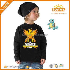 Los bebés Varones camisetas sin mangas Larga Tee Camisas Para Hombre <span class=keywords><strong>Pokemon</strong></span> Patrón Camiseta Larga - Product Image 6
