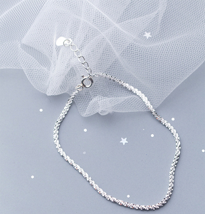 Elegant Pure <strong>Solid</strong> Quality 925 Sterling <strong>Silver</strong> Wave Chain <strong>Bracelet</strong> for Women Hand Jewelry Wholesale 2019 - Product Image 2