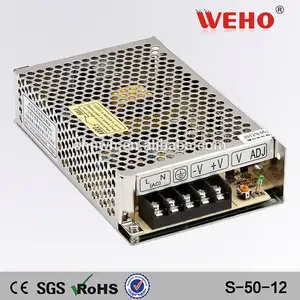 S-50-12 12v dc d'alimentation 50w interrupteur d'alimentation 12v 3.5a alimentation à découpage