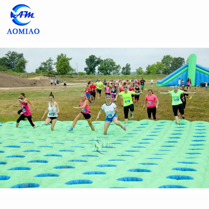 Aomiao 공장 PVC 방수포 미친 팽창식 5k 장애물 코스를 위한 팽창식 매트리스 뛰기