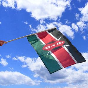 Aanpasbare <span class=keywords><strong>Kenya</strong></span> Nationale Land Met De Hand Zwaaiende Vlaggen Maten 4 '* 6' 6 '* 9' 8 '* 12' * 18 'Autoverzekeringen Landbouw - Product Image 2