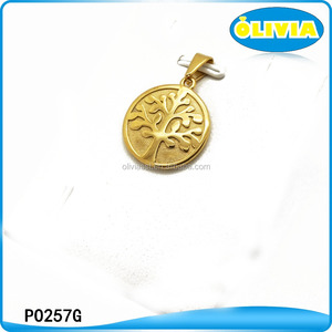 Simple luz <span class=keywords><strong>del</strong></span> diseño <span class=keywords><strong>del</strong></span> árbol de la vida deseando familia mujeres colgante de oro - Product Image 1