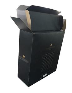 Cajas de vino corrugadas con estampado personalizado, cajas de vino de cartón personalizadas con textura en relieve, plegables - Product Image 5