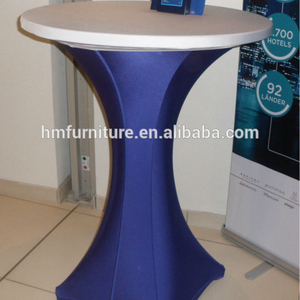 Dia 80cm cocktail <strong>table</strong> with <strong>table</strong> <strong>cloth</strong> - Product Image 1