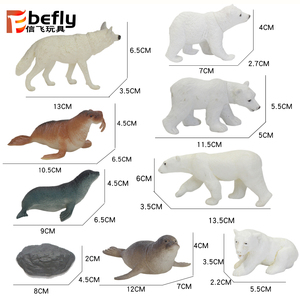 Modelo educativo para niños, aula, juguete antartica, oso polar, animal de plástico - Product Image 2
