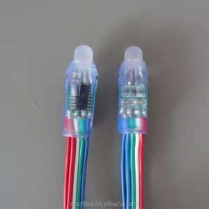 DC5V <span class=keywords><strong>LPD6803</strong></span> IC điều khiển nút điểm ảnh LED, có thể định địa chỉ; IP66,50 chiếc một chuỗi; một đèn LED RGB 5050 SMD, 0,24W - Product Image 2