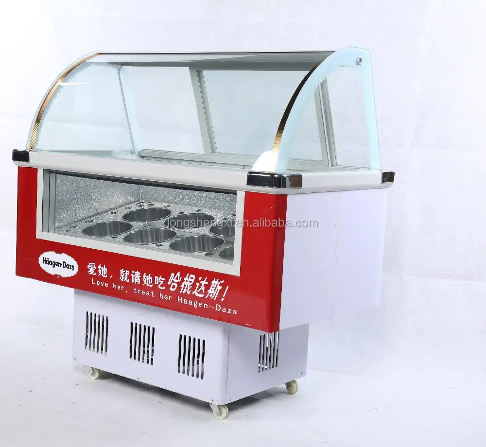 mini small ice cream display showcase chiller /freezer /refrigerator