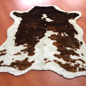 Cow Print Rug 4.25'x5' Faux Cowhide Rugs Cute Animal Printed Carpet For Home