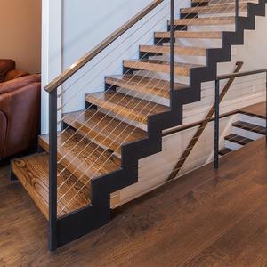 Nero verniciato a polvere stringer scale in zig zag design - Product Image 3