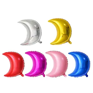 36inch Various Colors Moon Shape For Party Foil Balloon Moon Shape