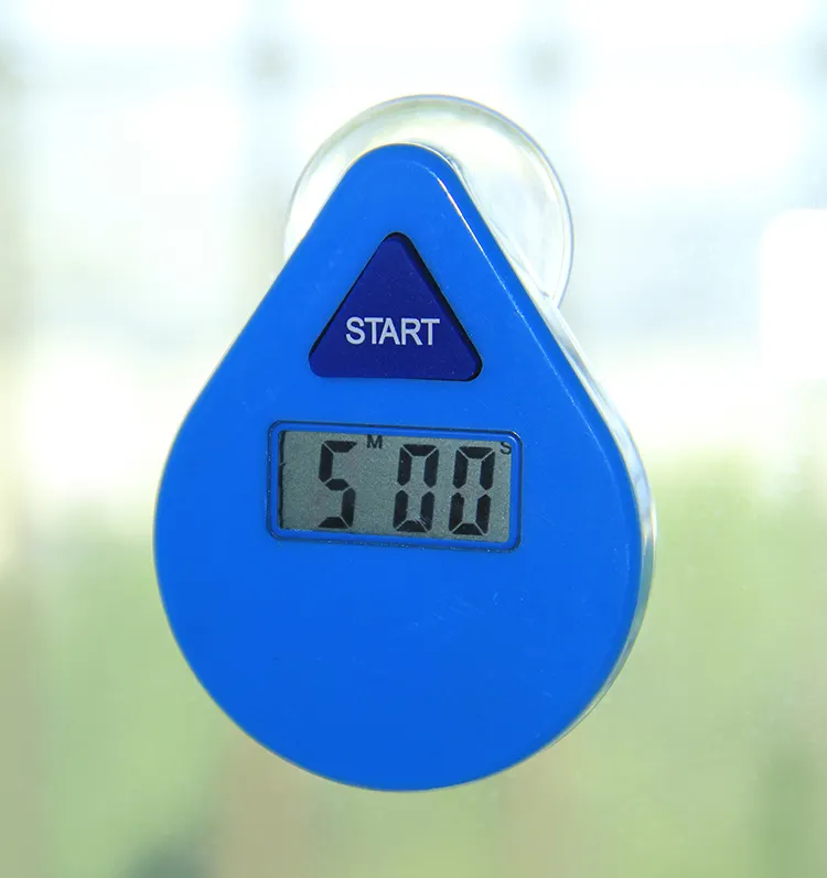 EMAF OEM 5 Minuten angepasst 60 Minuten 1 Stunde digitale Wasser tropfen geformte Countdown-Timer wasserdichte digitale Küche Timer