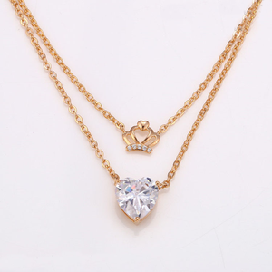 42018-2021 New Arrive Hot Sale 18k <strong>Gold</strong> Heart Necklace Women <strong>Costume</strong> <strong>Jewelry</strong> - Product Image 5