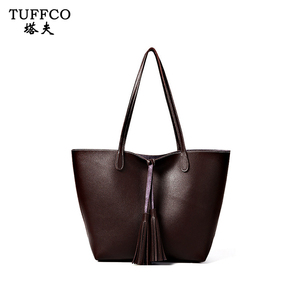Vintage <span class=keywords><strong>mujer</strong></span> bolsos de cuero bolsos de las señoras <span class=keywords><strong>grandes</strong></span> bolsas de hombro cartera fija - Product Image 1