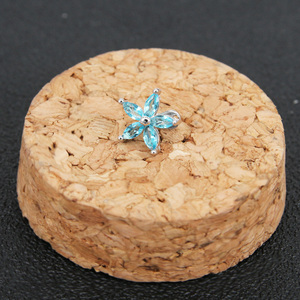 Joyerí<span class=keywords><strong>a</strong></span> Corporal de Titanio Crazy Factory, Piercing Dérmico con Forma de Flor - Product Image 6