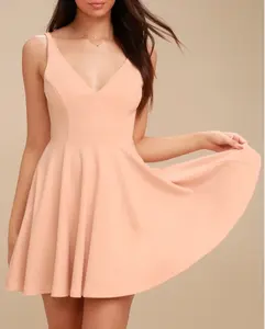 fit and flare exclusive flirty stretch knit mini skater dress