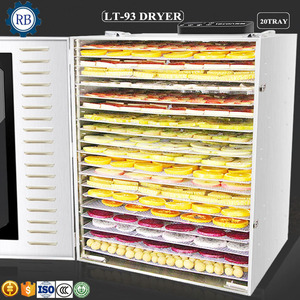 Deshidratador de frutas comercial, máquina de secado de frutas, máquina para hacer chips de plátano, 20 bandejas - Product Image 6