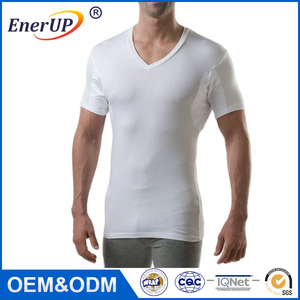Muestra gratis Hombres ropa camisa acolchada contra <span class=keywords><strong>a</strong></span> prueba de sudor de la axila Axila camiseta - Product Image 3