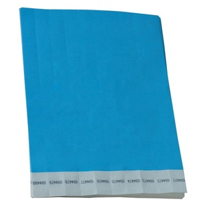 Pulseras de regalo de papel Tyvek imprimibles con logotipo personalizado al por mayor disponibles en impresiones coloridas - Product Image 5