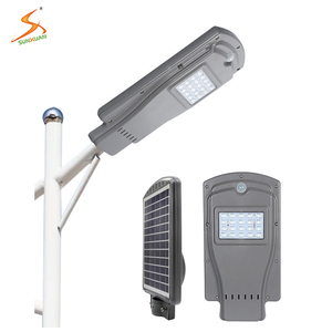 Độ sáng cao 20 Wát tất cả-trong-một năng lượng mặt trời dẫn ánh sáng đường phố với cảm biến chuyển động phổ biến ngoài trời thiết kế IP66 ABS cơ thể pin Powered - Product Image 1
