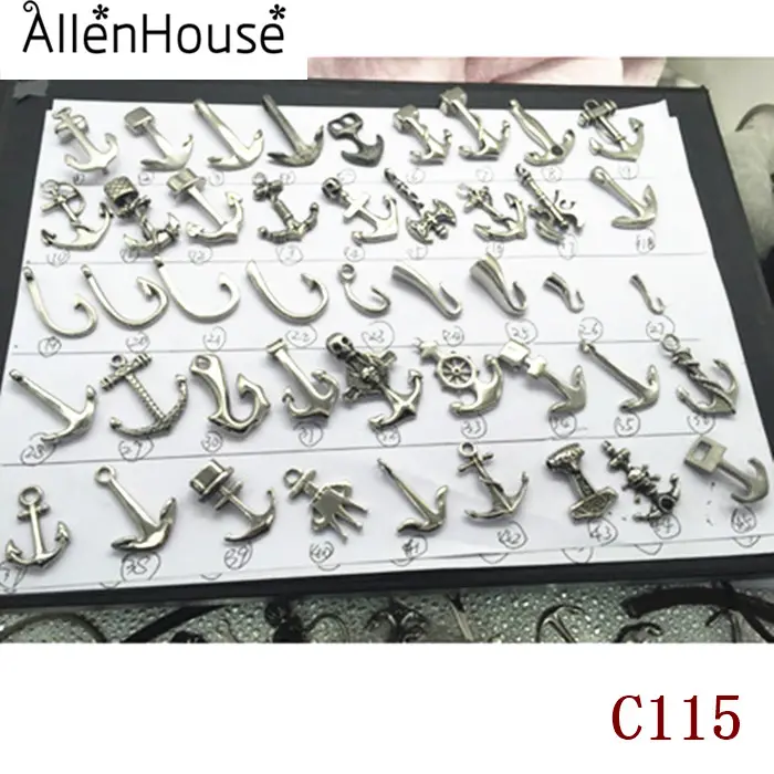 بيع بالجملة الصين مصنع تصنيع المعدات الأصلية قطع مجوهرات خطاف خاص مشابك مرساة أقفال للحبل أساور جلدية