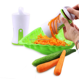 Mini De Poche Légumes Spiralizer Faisceau Multifonction Spiralizer Fruits Carottier Cutter Outil pour La Maison <span class=keywords><strong>Cuisine</strong></span> - Product Image 5