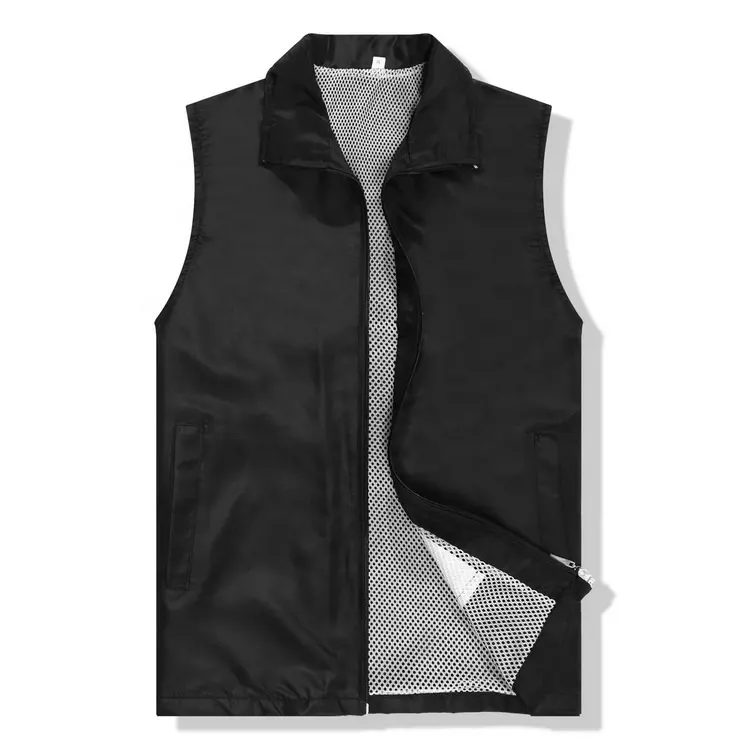 PersonalizeメンズスポーツフィットネスウインドブレーカーサイクリングノースリーブVest