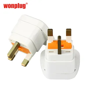 Adaptador de enchufe Universal con fusible para enchufe tipo G, enchufe schuko mundial a reino unido, ee. Uu., ue, francia, alemania, japón