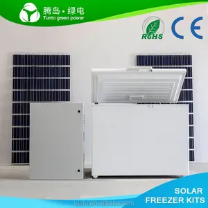 Best sale solar freezer refrigerator deep chest ice cream blast vertical display mini car dc door