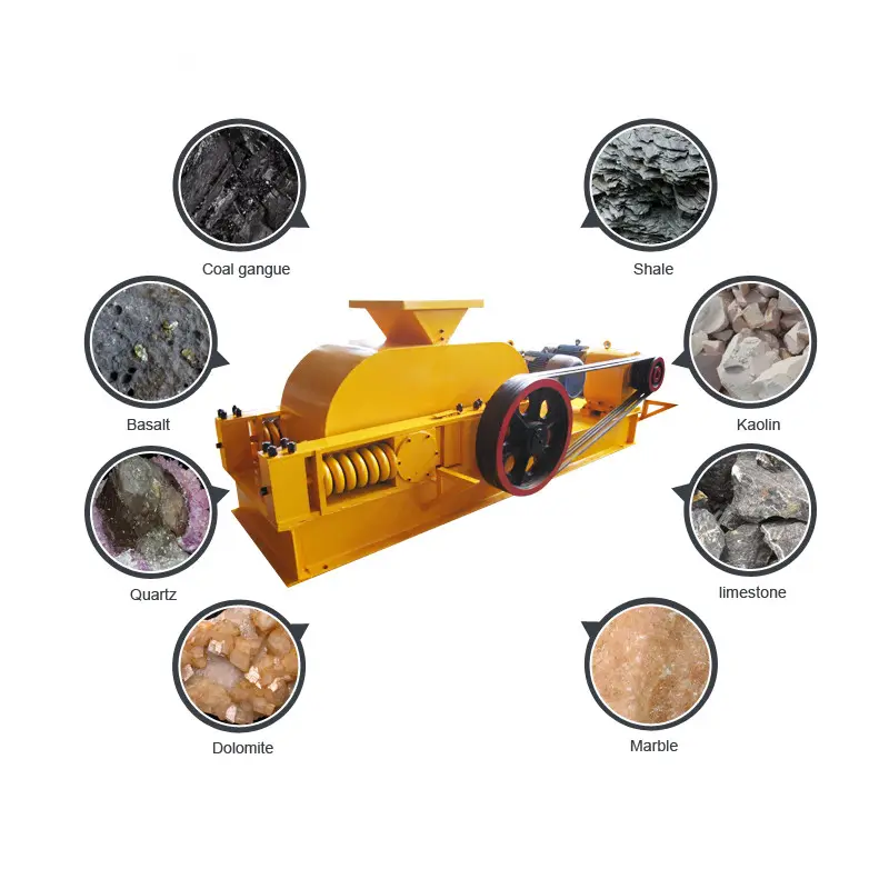 Kapasitas Tinggi Roller Rock Crusher Roll Crusher Digunakan Batu Stone Crusher untuk Dijual