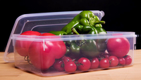 Contenants Alimentaires en plastique pour la préparation de repas et Serré Sécurité Couvercle Réutilisable Rectangulaire De Stockage Boîtes à Lunch