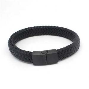 <span class=keywords><strong>Bracelet</strong></span> magnétique <span class=keywords><strong>en</strong></span> acier inoxydable pour <span class=keywords><strong>homme</strong></span>, bijoux de <span class=keywords><strong>luxe</strong></span>, <span class=keywords><strong>bracelet</strong></span> <span class=keywords><strong>en</strong></span> <span class=keywords><strong>cuir</strong></span> tressé personnalisé - Product Image 1