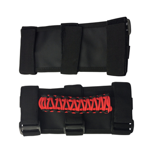 Más nuevo tejido cadena + ABS roll bar montaje lado agarre maneja con bolsa de almacenamiento para Jeep Wrangler 07- 16 - Product Image 4