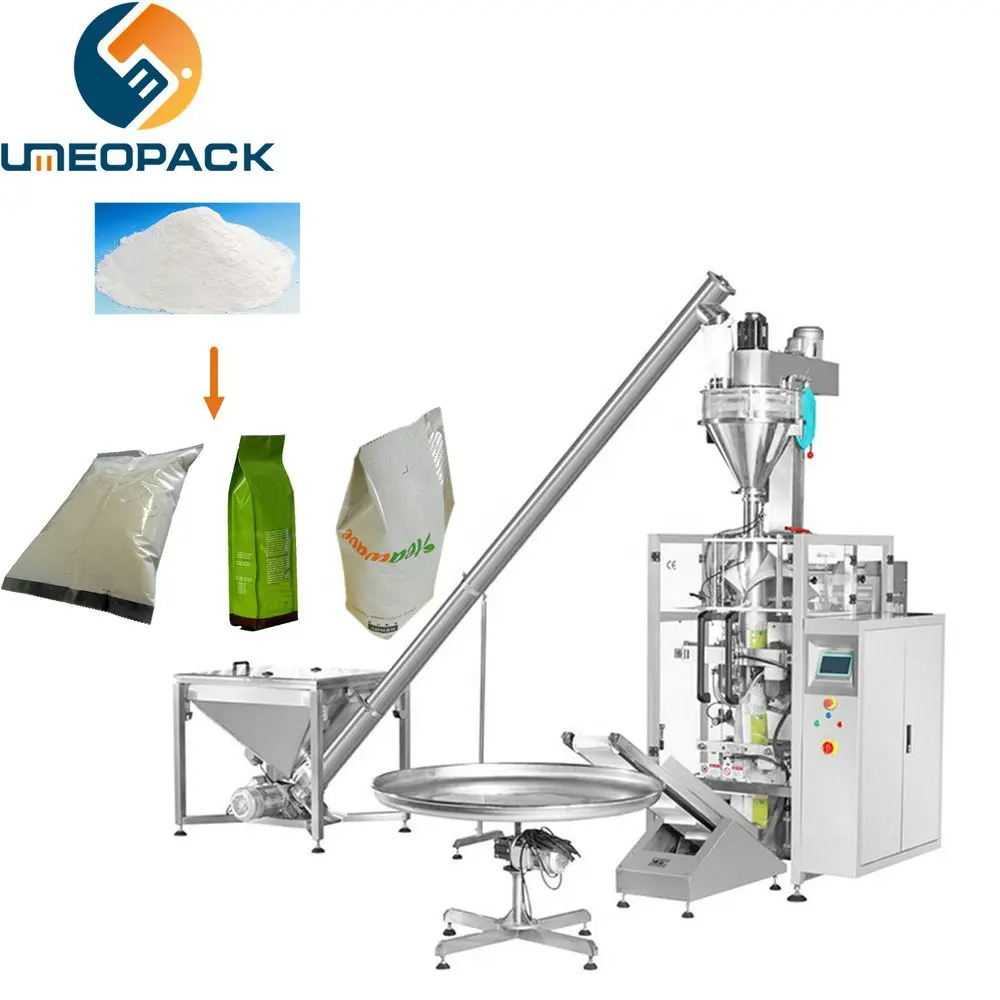 Automatische vertikale 1kg 2kg 5kg Milchpulver-Befüllungs- und Packmaschine kombiniertes Wiegen von Gewürz Weizen Maismehl Pulver-Verpackungsmaschine