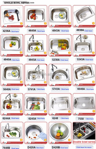 Nuovo Design <span class=keywords><strong>Lavello</strong></span> da Cucina a Doppia Vasca in Acciaio Inox 304 su Misura - Product Image 4