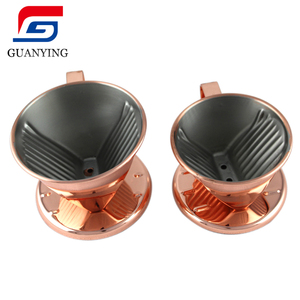 ชุดกรองกาแฟแบบดริปสแตนเลสสีโรสโกลด์ 3 รู พร้อมถ้วยกรอง - Product Image 2