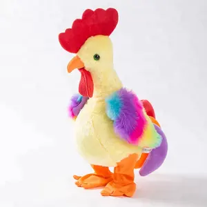 Werbe geschenk stuffed benutzerdefinierte elektrische plüsch huhn spielzeug