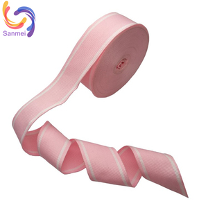 Chất lượng cao 10mm 15mm cao su dệt ban nhạc khác nhau màu dệt kim vải đàn hồi - Product Image 4