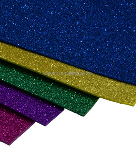 Hoja de espuma EVA con purpurina 1mm 2mm 3mm 4mm con 10 hojas por paquete Muestra gratis Moldura de espuma personalizada Color brillante Artesanía para niños - Product Image 2