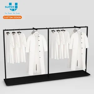 Fashion Design Display Stand Hanger Stainless Steel Metal T Shirt Display Rack Stand