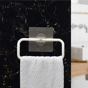 Usine en gros SHUANGQING salle de bain papier <span class=keywords><strong>porte</strong></span>-anneau pour autocollant sans poinçon en plastique support mural multifonction <span class=keywords><strong>porte</strong></span>-serviettes - Product Image 5