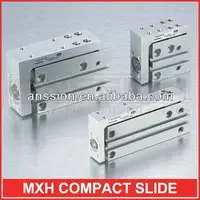 Mxh série dupla actando pneumática do cilindro da mesa do deslizante de ar MXH6-50