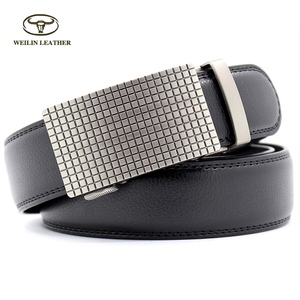 qualité en cuir véritable bracelet hommes automatique boucle ceinture <span class=keywords><strong>sans</strong></span> boucle ceinture à cliquet sangle - Product Image 2