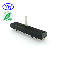 Potentiomètre linéaire double glissière de haute qualité 10K 20K 60mm 45mm de course 100K pour l'audio