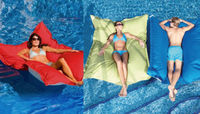 Pouf de piscine moderne en tissu – Lit/chaise/canapé flottant imperméable avec housse amovible