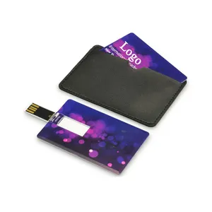 Waterproof Business Card USB Flash Drive with Custom Logo Printing 4gb 8gb 32gb 64gb pendrive real capacity USB key